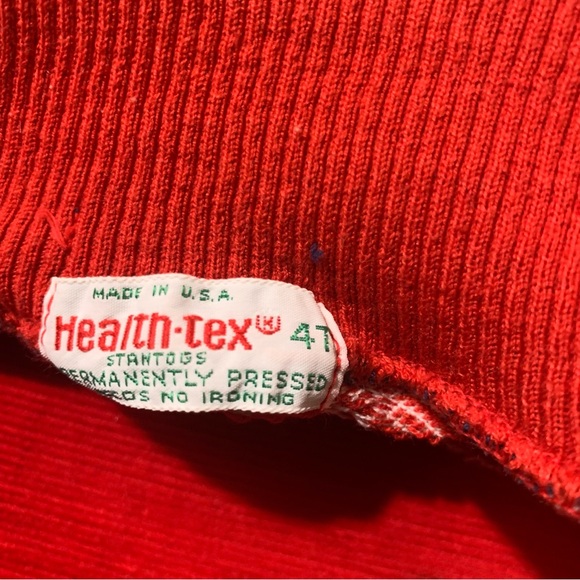 Last call! Vintage 70s kids toddler football novelty print knit turtleneck - Picture 5 of 7